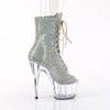 Pleaser - ADORE1021CRS Bottes de plateforme, Pole dance chaussures - Couleur argent/Transparent Product image